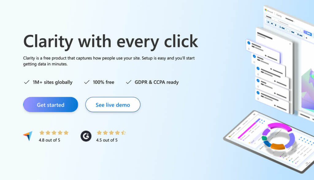 Microsoft Clarity Login Page